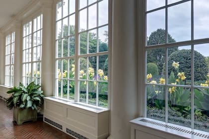 Los jardines del ala este de la Casa Blanca