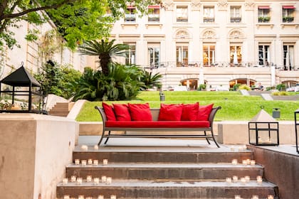 Los jardines del palaciio, escenario del festejo