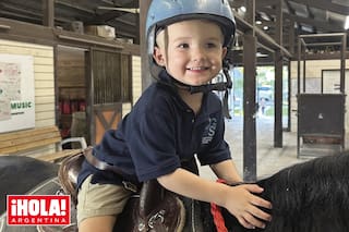 El hijo de qué ex famoso tenista está tomando clases de equitación
