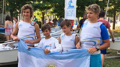 Los jóvenes navegantes argentinos