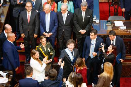 Los jueces de la Corte, durante la Asamblea Legislativa