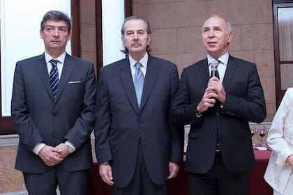 Los jueces de la Corte Horacio Rosatti, Juan Carlos Maqueda y Ricardo Lorenzetti