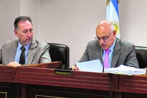 Los jueces Richar Gallego y Mariano Lozano