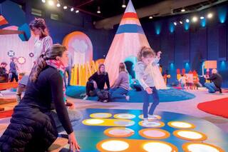 Como en la plaza: los chicos de hasta 3 años juegan en la Usina del Arte