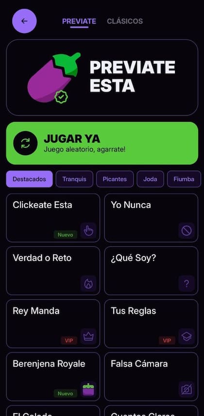 Los juegos que dieron origen al Previate Estta siguen integrados dentro de la experiencia y se actualizan periódicamente