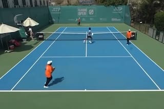 Pánico durante un torneo de tenis en Emiratos Árabes: escucharon explosiones y salieron corriendo de la cancha
