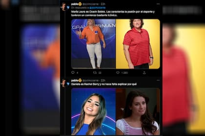 Los jugadores de GH fueron comparados por personajes (Captura Twitter @polmccarne)