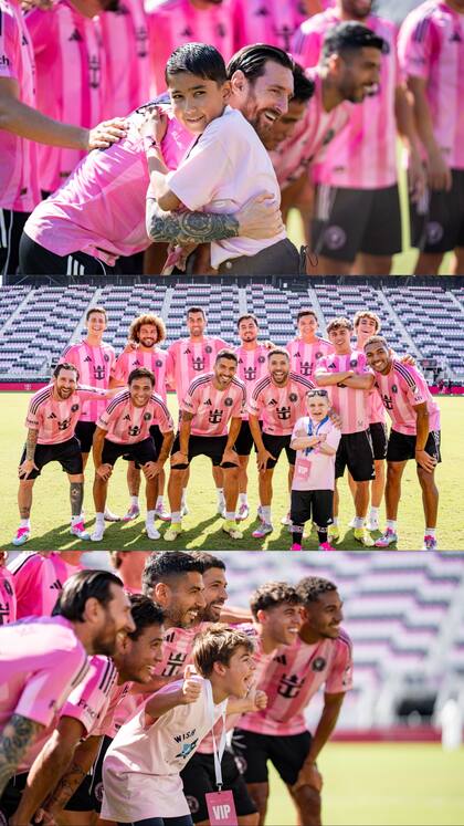 Los jugadores del Inter Miami le cumplieron el sueño a 23 niños con enfermedades terminales