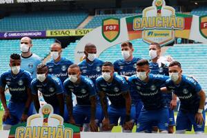 Coronavirus: la original protesta de los jugadores de Gremio de Brasil