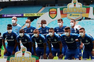 Coronavirus: la original protesta de los jugadores de Gremio de Brasil