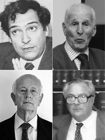 Los juristas Carlos Nino, Malamud Goti, Farrell y Carrió