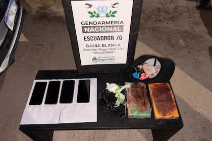 Los ladrillos de cocaína incautados