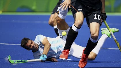 Los Leones igualaron 4-4 contra Alemania