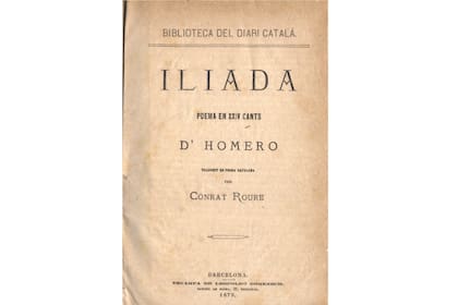 San Martín llevaba consigo una versión al español de la "Ilíada", de Homero