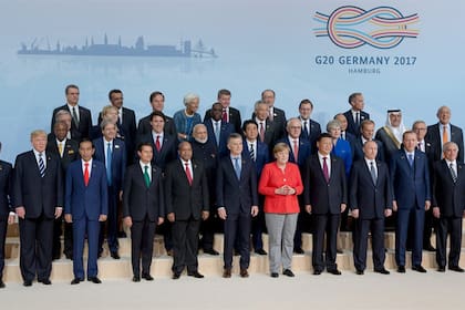 Los líderes mundiales del G-20, el año pasado, en Hamburgo, Alemania