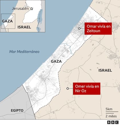 Los lugares de residencia de Omar y Omar
