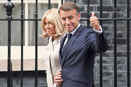 Los Macron en Downing Street
