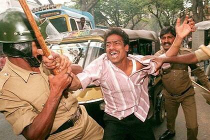 Los manifestantes bloquearon carreteras en Bangalore durante varios días