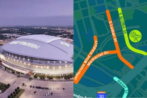 El mapa oficial con el cierre de calles en Dallas y Houston para junio