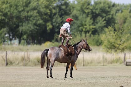 Los más chicos mostraron sus habilidades en la pista, como Hilario Rozados