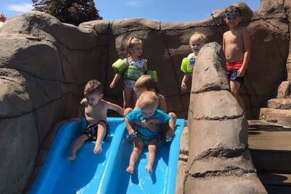 Los más chicos se divierten en Cowabunga Bay, Utah