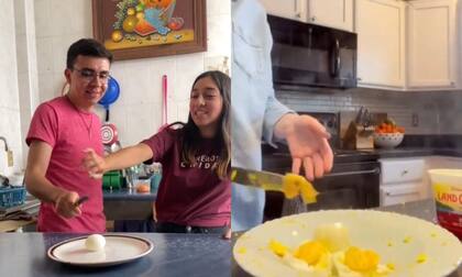Los médicos aconsejan no hacer este tipo de retos, porque pueden afectar el rostro y los ojos (Foto: Captura de pantalla TikTok: Christophervalo / Netpsp)