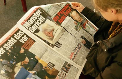 Los medios alemanas anunciaban el "juicio del monstruo" (Getty Images)