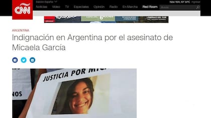 Los medios del mundo se hicieron eco del crimen de Micaela García