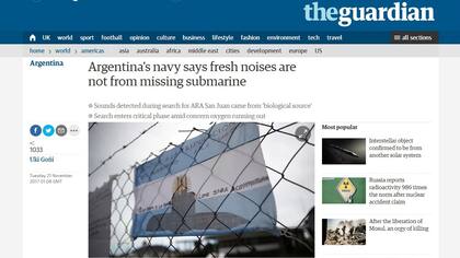 Los medios del mundo siguen de cerca las noticias sobre el ARA San Juan