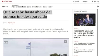 Los medios del mundo siguen de cerca las noticias sobre el ARA San Juan