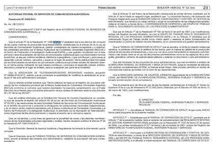 Los medios podrn usar programas del Banco Audiovisual de Contenidos Audiovisuales Argentino (Bacua) y del Centro de Produccin e Investigacin