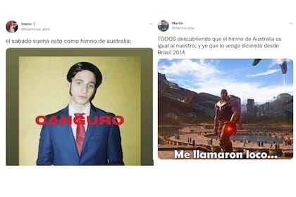 Los mejores comentarios y memes sobre los himnos de Argentina y Australia
