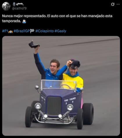 Los mejores memes de Franco Colapinto en Brasil