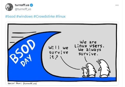 Los mejores memes del apagón informático