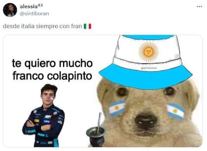 Los mejores memes del debut de Franco Colapinto en F1
