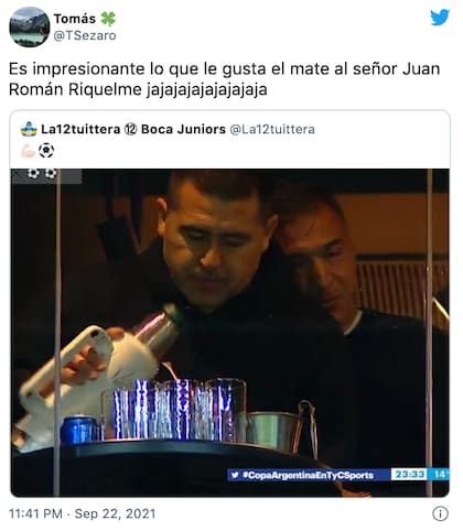 Los mejores memes por la actitud de Riquelme durante el partido en Santiago del Estero
