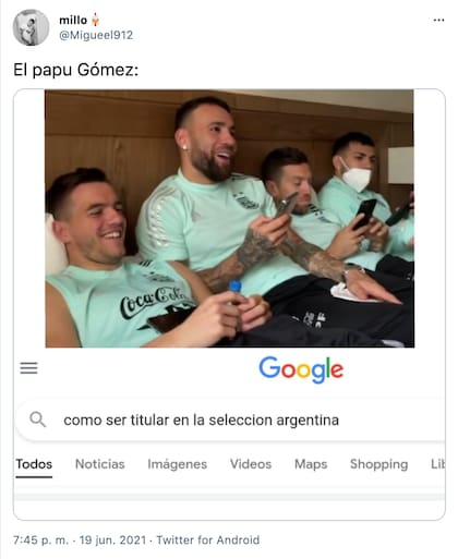 Los mejores memes por la posible titularidad del Papu Gómez en reemplazo de Messi
