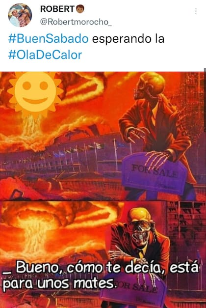 Los mejores memes que circulan en redes sociales por la ola de calor en Argentina