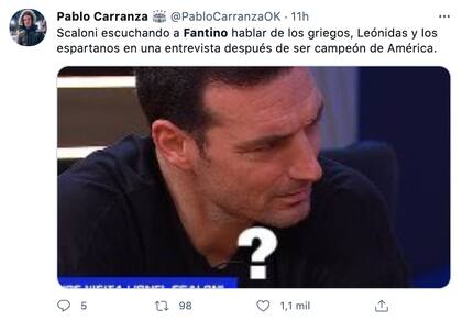 Los mejores memes tras la entrevista de Fantino a Scaloni