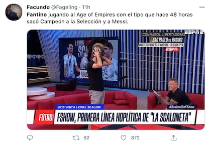 Los mejores memes tras la entrevista de Fantino a Scaloni