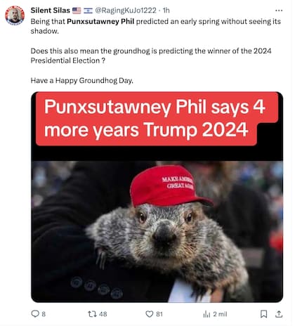 Los mejores memes y reacciones por el Día de la Marmota 2024