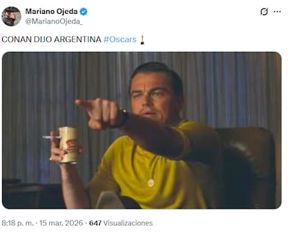 Los memes argentinos sobre la ceremonia de los Oscars
