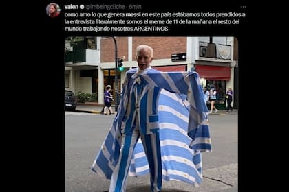 Los memes de argentinidad no faltaron tras la entrevista a Lionel Messi (Captura Twitter)