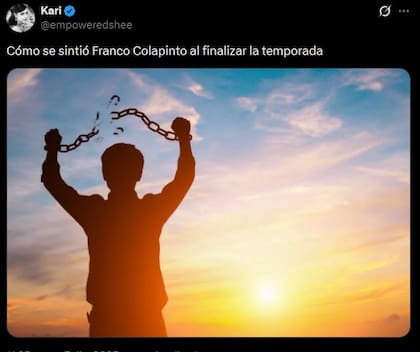 Los memes de la carrera de Colapinto