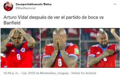 Los memes de la derrota de Boca también incluyeron a Arturo Vidal, posible refuerzo del Xeneize