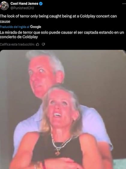 Los memes de la kiss cam en el recital de Coldplay