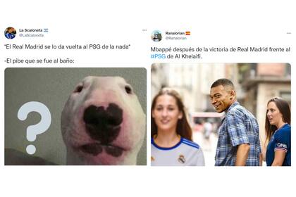 Los memes de los usuarios por la derrota del PSG ante el Real Madrid