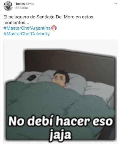 Los memes por el nuevo look de Santiago del Moro (Twitter)