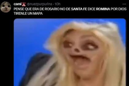 Los memes por la respuesta de Romina no faltaron (Captura Twitter)
