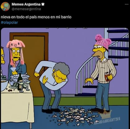 Los memes referidos a la llegada de la ola polar